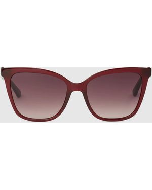 KARL LAGERFELD Signature Slim Rectangular Sunglasses - Multicolour