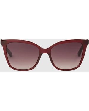 KARL LAGERFELD Signature Slim Rectangular Sunglasses - Multicolour