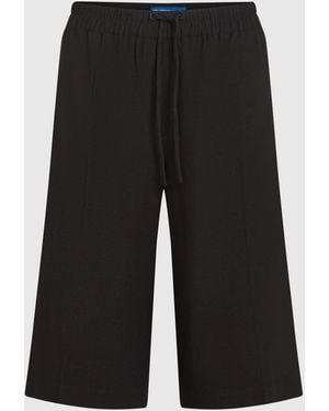 KL Jeans Linen Blend Bermuda Shorts - Black
