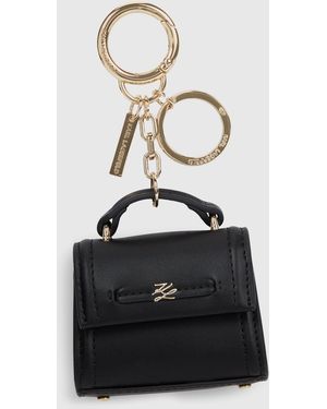 KARL LAGERFELD K/Autograph Bag Keychain - White