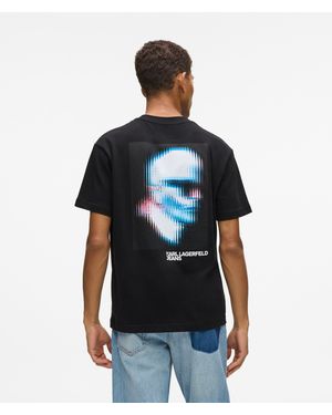 KL Jeans Digitized Karl T-Shirt - Blue