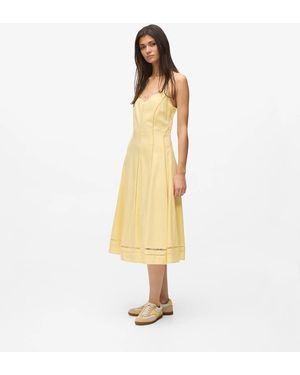 KARL LAGERFELD Cut-Out Embroidery Dress - Metallic