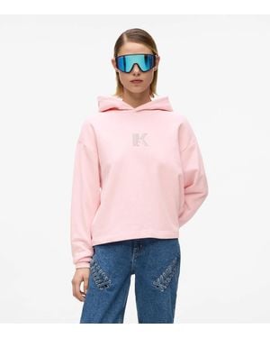 KL Jeans Regular K Logo Hoodie - Red