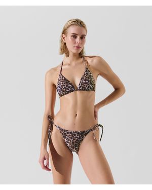 Karl Lagerfeld Triangel-Bikini-Oberteil, Frau, Größe - Natur