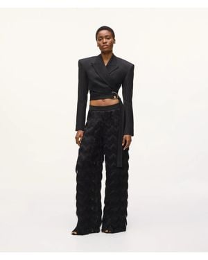 KARL LAGERFELD Kl Studio Fringe Trousers - Black