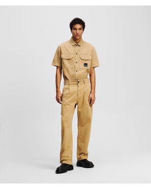 Karl Lagerfeld Lässige Chino-Hosen, Mann, Größe - Mettallic