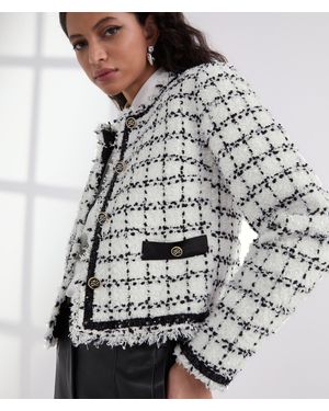 KARL LAGERFELD Bouclé Jacket - Grey