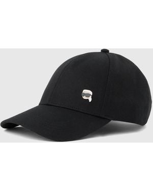 KARL LAGERFELD Exclusive Ikon Pin Cap - Black