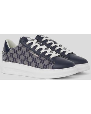 KARL LAGERFELD Monogram Kapri Jacquard Trainers - White