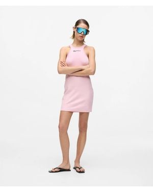 KL Jeans Ribbed Racer Dress - Pink