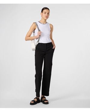 Karl Lagerfeld | Women's Cargo Pants | Black - White