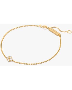 Kate Spade Kate Spade Fine Time To Shine Diamond Flower Bracelet - Metallic