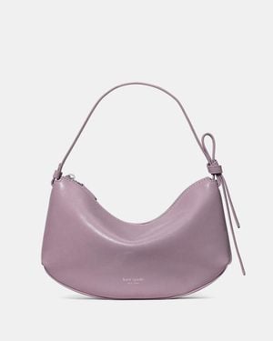 Kate Spade Kate Spade Loop Glazed Leather Shoulder Bag - Purple