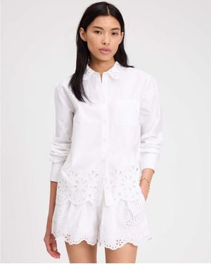 Kate Spade Daisy Eyelet Shirt - White