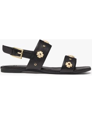 Kate Spade Spade Flower Stud Flat Sandals - White