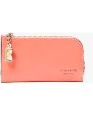 Kate Spade Devin Patent Small Bifold Wallet - Pink