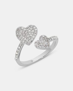 Kate Spade Yours Truly Ring Mit Pavé-Herz - Weiß