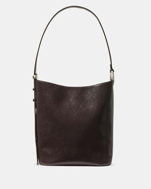 Kate Spade Kate Spade Halo Glazed Leather Bucket Bag - White
