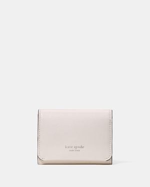 Kate Spade Halo Card Case Trifold Wallet - White