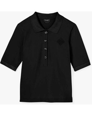 Kate Spade Cotton Polo Shirt - Black