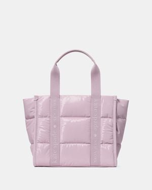 Kate Spade Kip Puffy Tote Bag, Klein - Lila