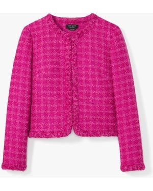 Kate Spade Cadillac Tweed Jacket - Pink