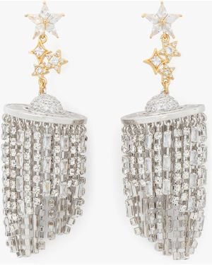 Kate Spade Space Cadet Fringe Earrings - White