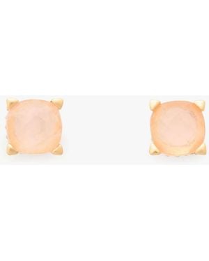 Kate Spade Kate Spade Little Luxuries 6Mm Square Studs - White