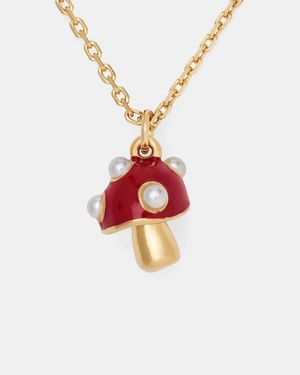 Kate Spade Secret Garden Mushroom Pendant - White