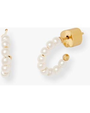 Kate Spade Precious Pansy Drop Earrings - Black