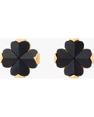 Kate Spade Spade Flower Studs - Black