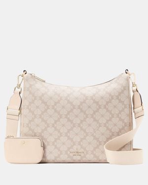 Kate Spade Kate Spade Spade Flower Large Crossbody Bag With Pouch - White