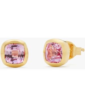 Kate Spade Fine Time To Shine Gem Studs - Pink