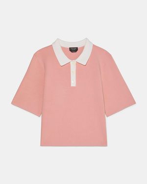 Kate Spade Cropped Polo Jumper - Pink