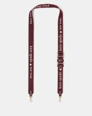 Kate Spade Kate Spade Taschenriemen Mit Gewebtem Logo Für Frauen - Blau