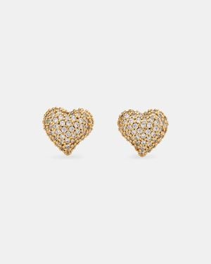 Kate Spade Amour Pave Studs - White