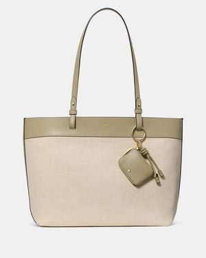 Kate Spade Kate Spade Tessa Tote Bag With Charm - Natural