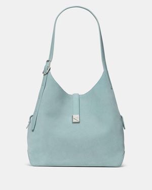 Kate Spade Deco Suede Large Shoulder Bag - Blue