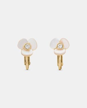 Kate Spade Flower Studs - Natural