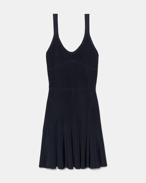 Kate Spade Strickkleid Aus Rippstrick - Blau
