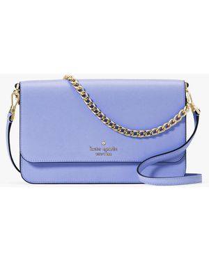 Kate Spade Madison Willow Medium Flap Convertible Crossbody Purse - Blue