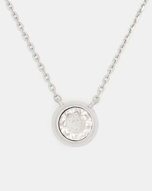 Kate Spade Kate Spade Round Stone Pendant - White