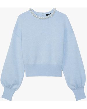 Kate Spade Pearl Collar Jumper - Blue