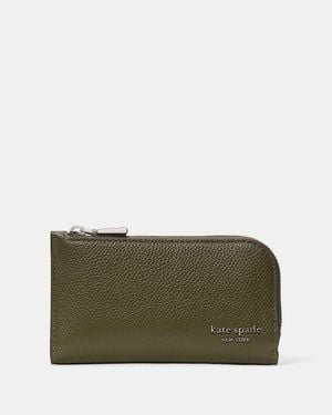 Kate Spade Devin Small Slim Bifold Wallet - Green