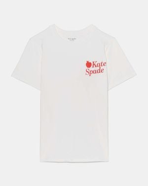 Kate Spade Nyc Apple Tee - White