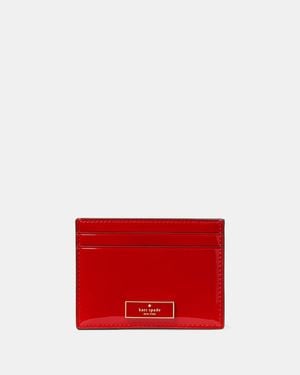 Kate Spade Bridget Patent Small Slim Card Holder - Red