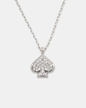 Kate Spade Kate Spade Everyday Spade Pave Mini Pendant - White