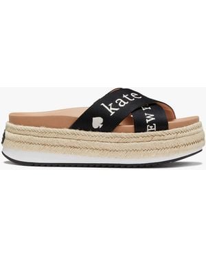 Kate Spade Outlet Kate Spade Piper Flatform-Espadrilles Für Frauen - Schwarz
