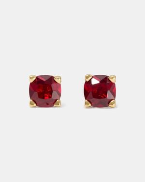 Kate Spade Little Luxuries Square Studs - Red