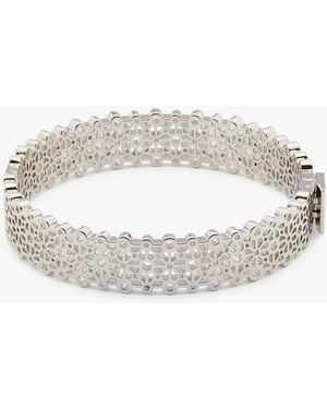 Kate Spade Spade Flower Lace Thin Bangle - Metallic